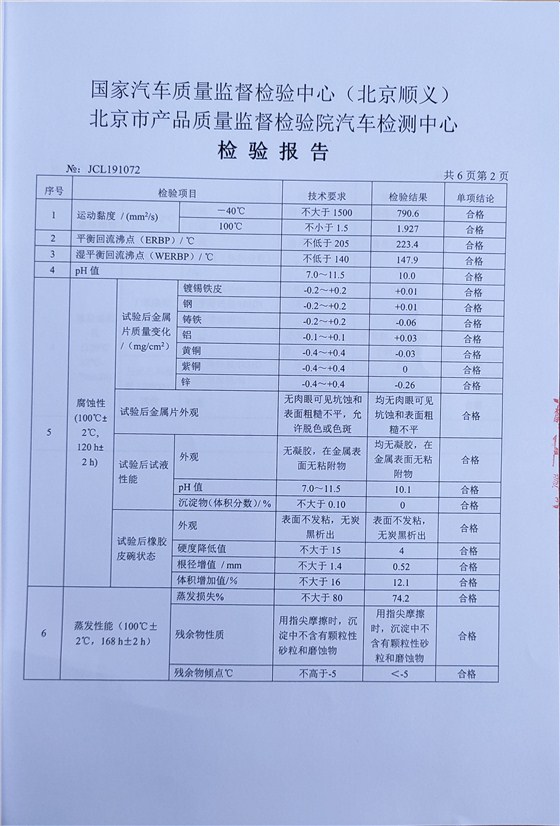制動液檢測報告2