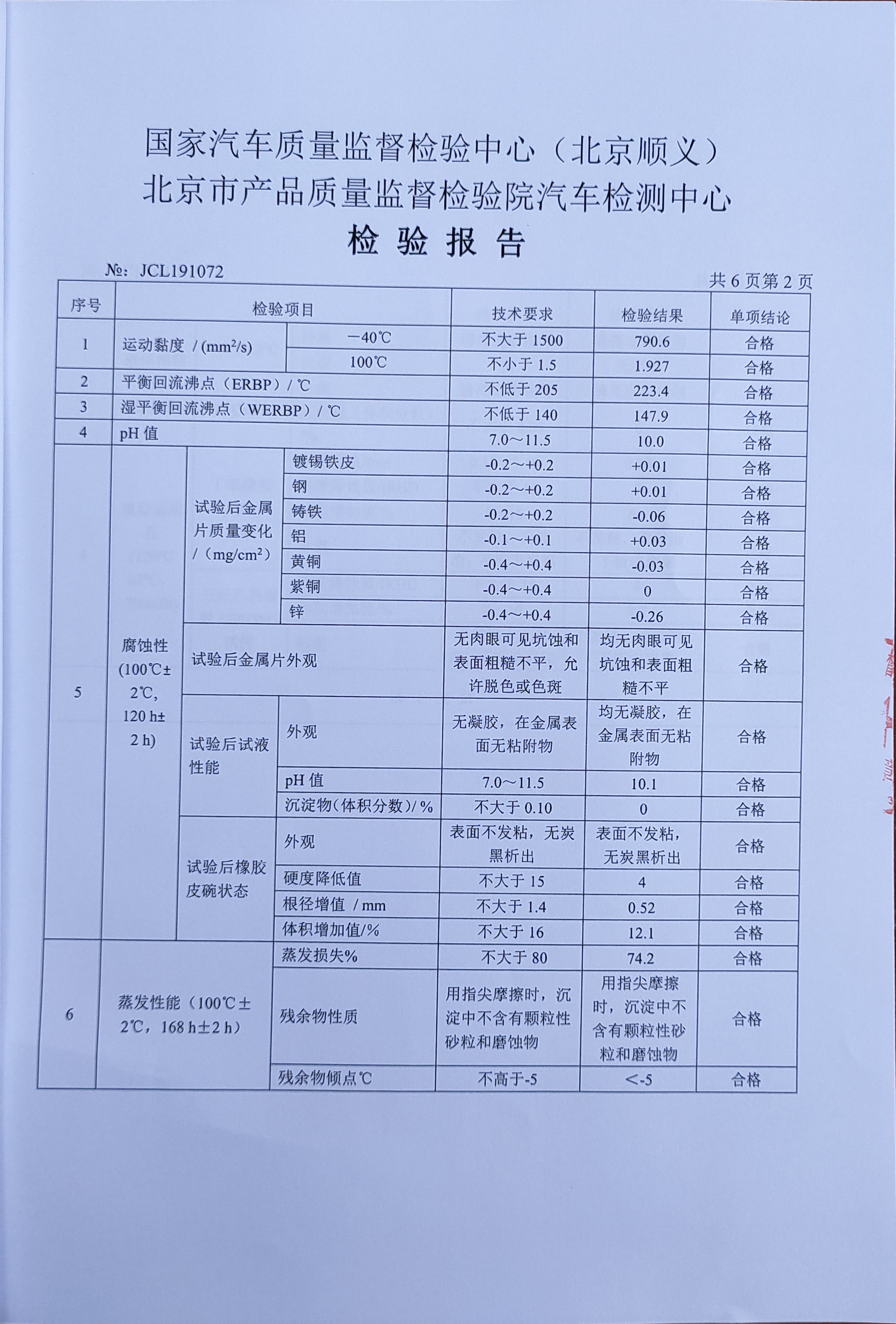 制動液檢測報告2
